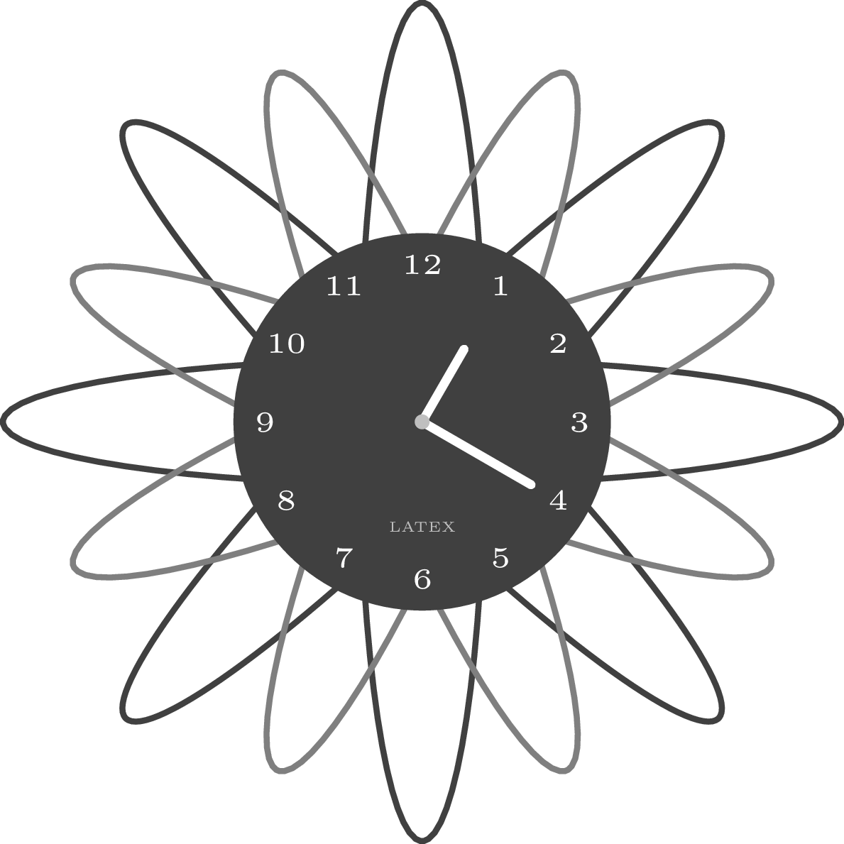 clock in Tikz