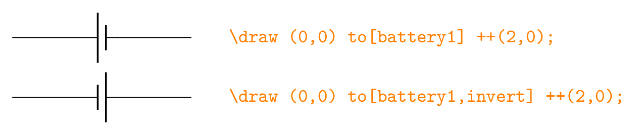 flip component in circuitikz