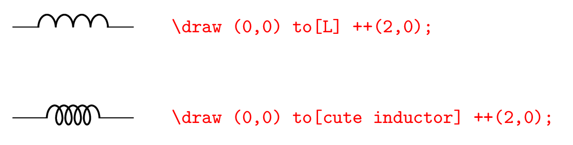 Circuitikz inductor style