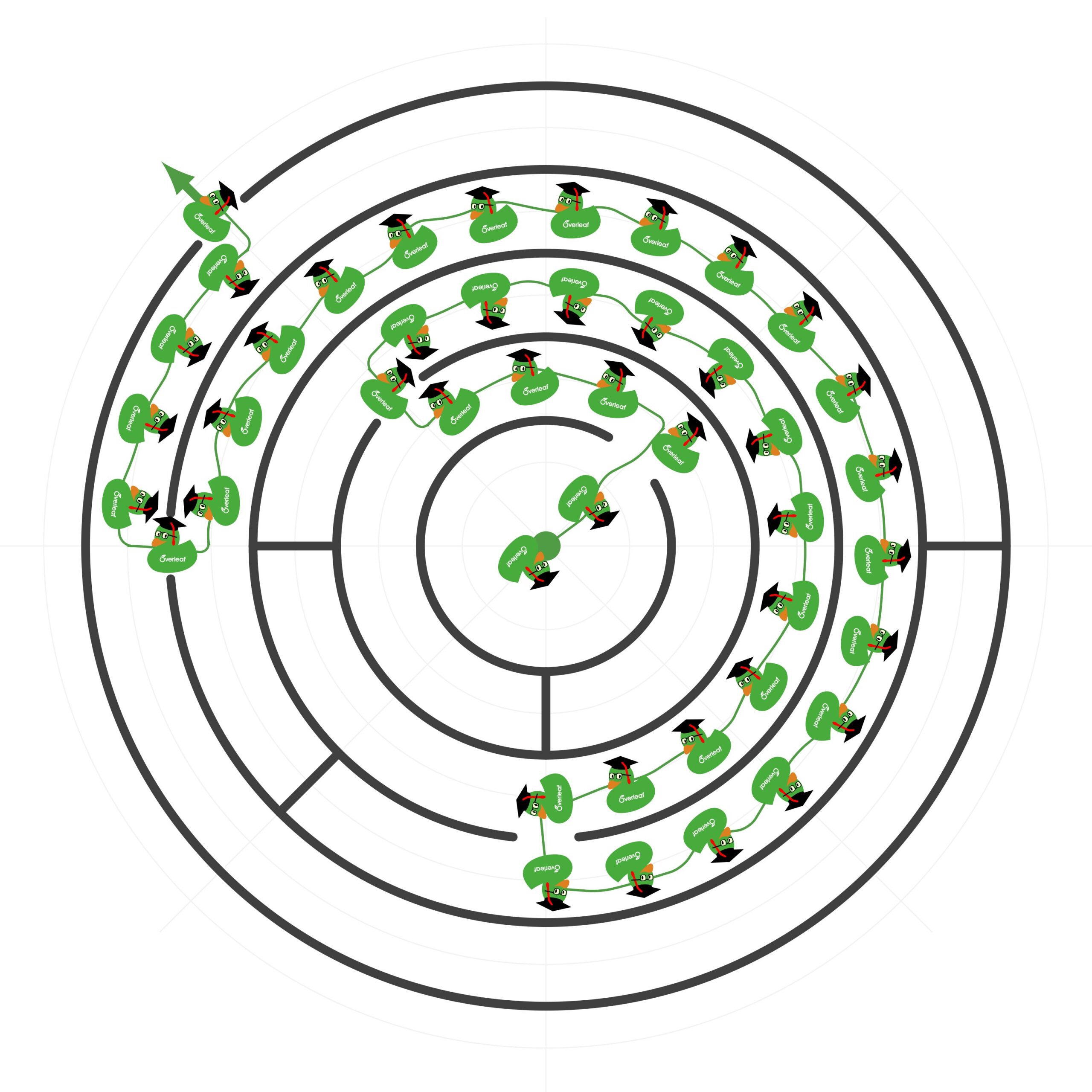Overleaf Solving Circular maze