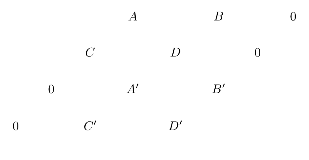 Matrix Commutative diagram in TikZ