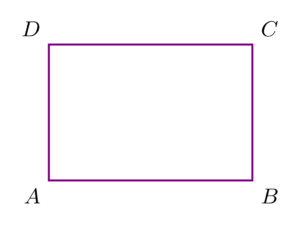 Rectangle with labels