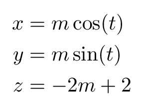 Cone TikZ Eq