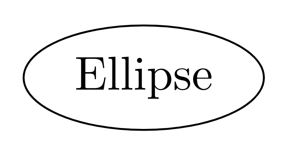 Ellipse shape in TikZ