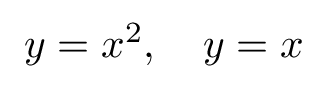 Fill area between functions Equation