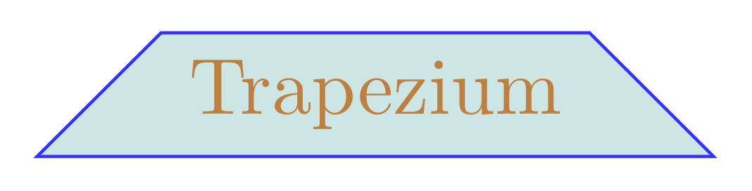 Trapezium with equal angles in TikZ Trapezium with equal angles in TikZ